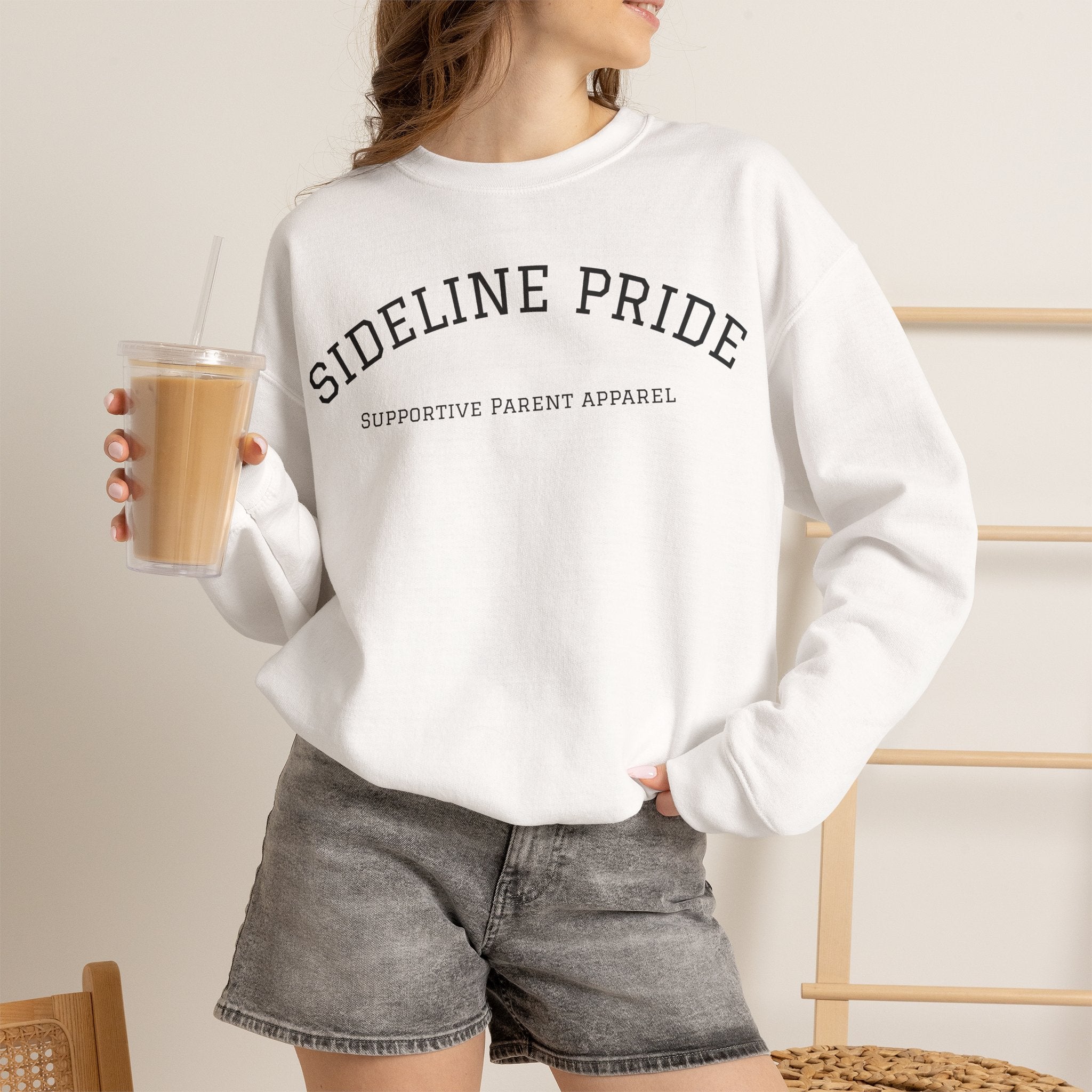 "Sideline Pride" University Style Crewneck – Supportive Parent Apparel