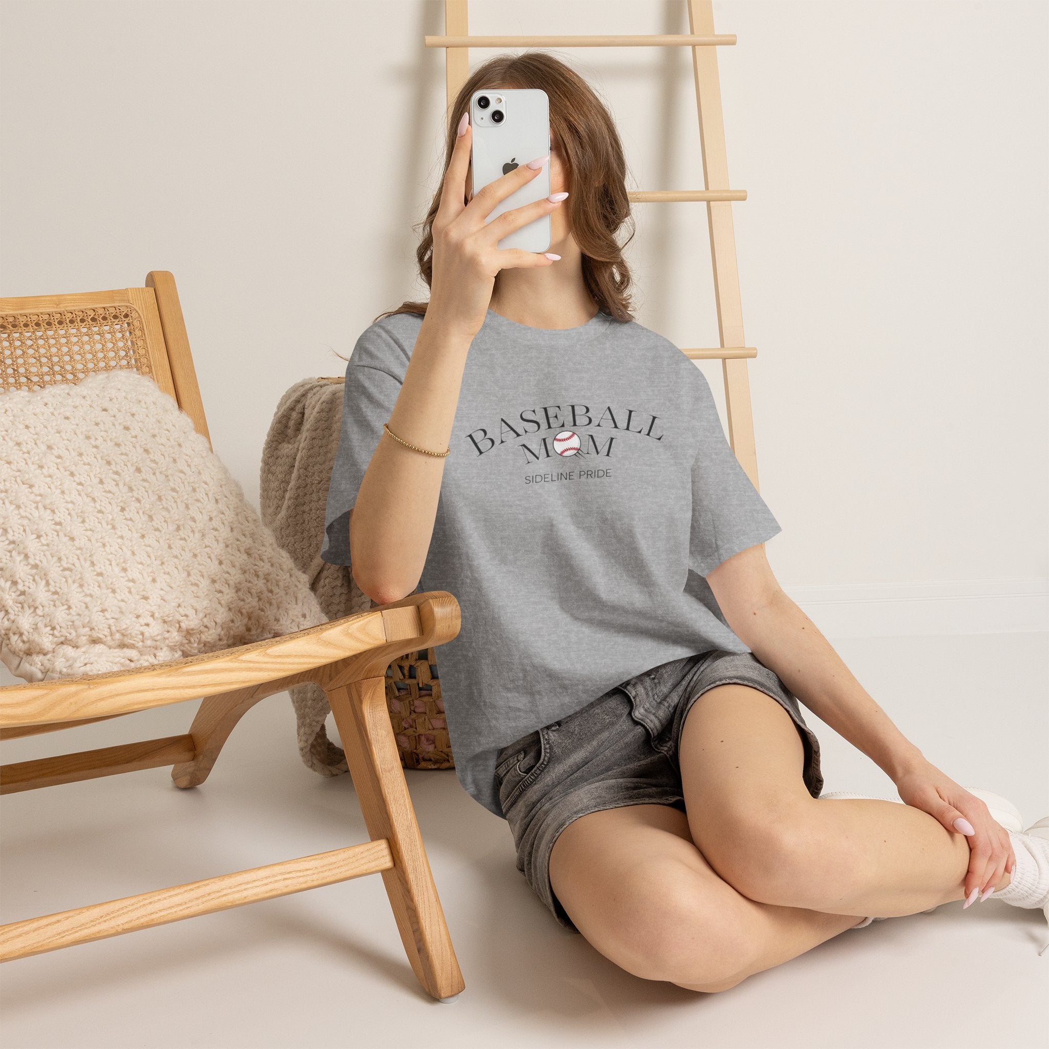 Baseball Mom Tee – Sideline Pride Graphic T-Shirt