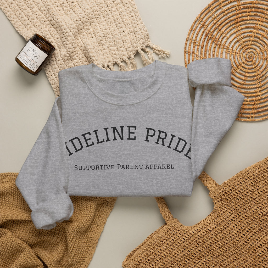 "Sideline Pride" University Style Crewneck – Supportive Parent Apparel