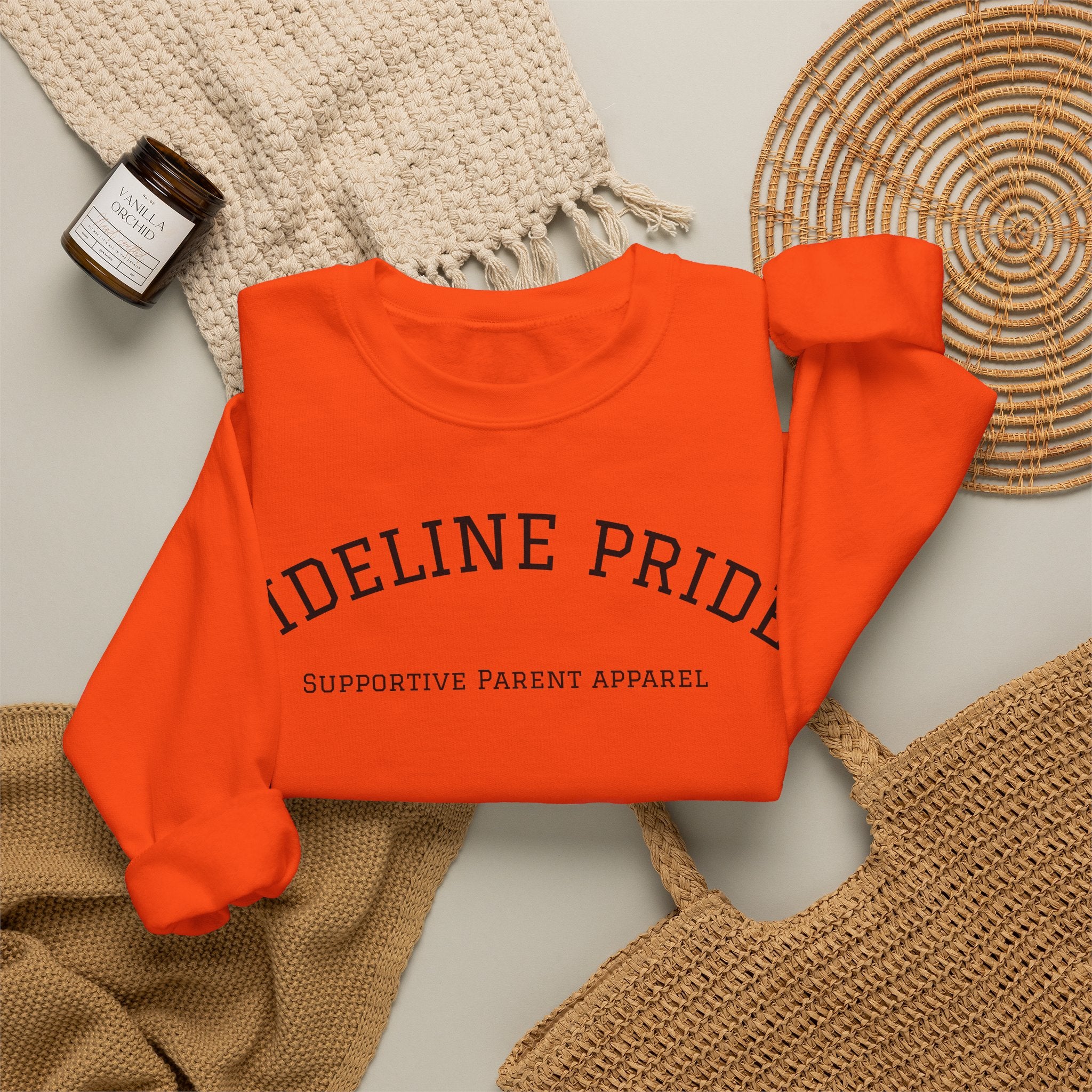 "Sideline Pride" University Style Crewneck – Supportive Parent Apparel