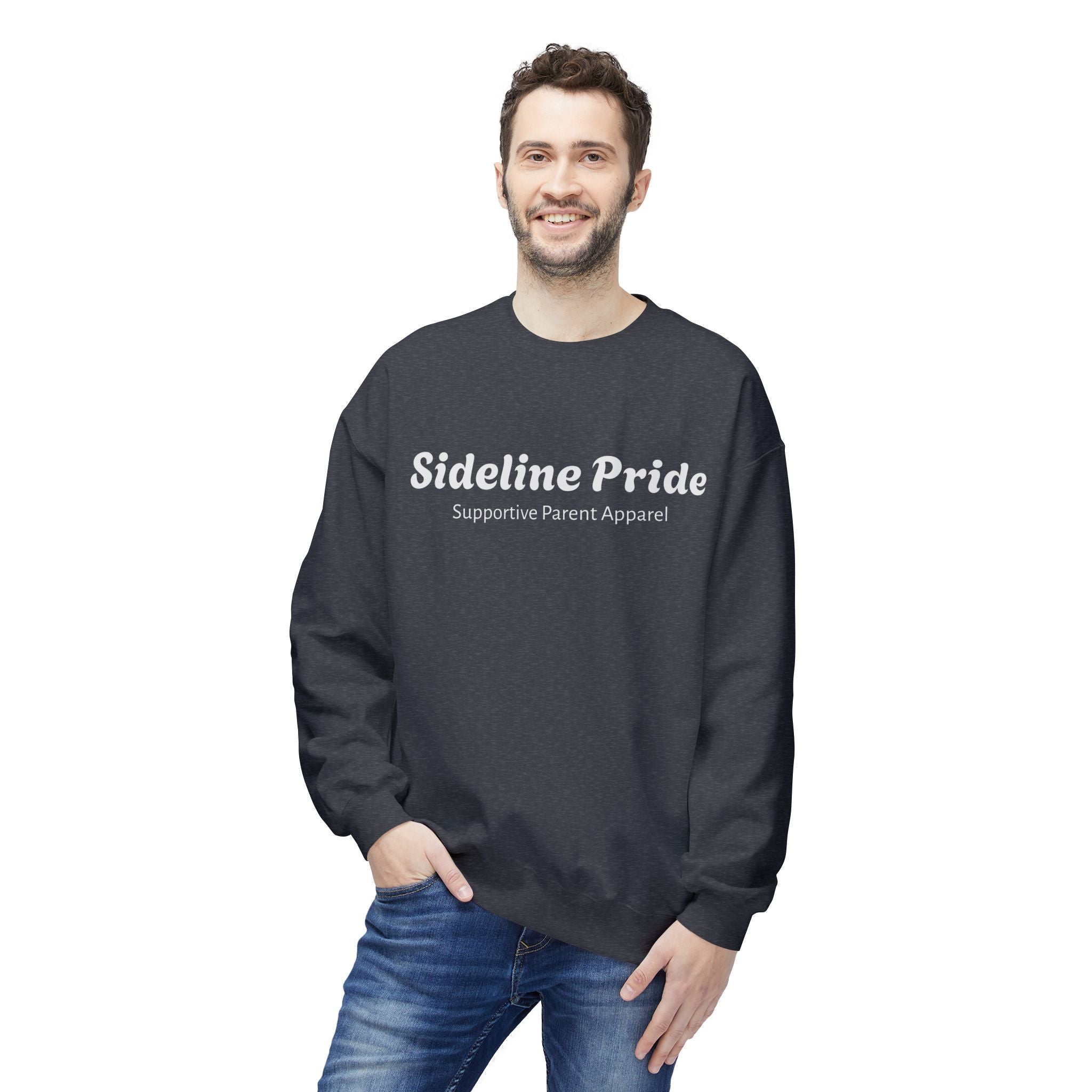 Sideline Pride Supportive Parent Apparel Crewneck Sweatshirt