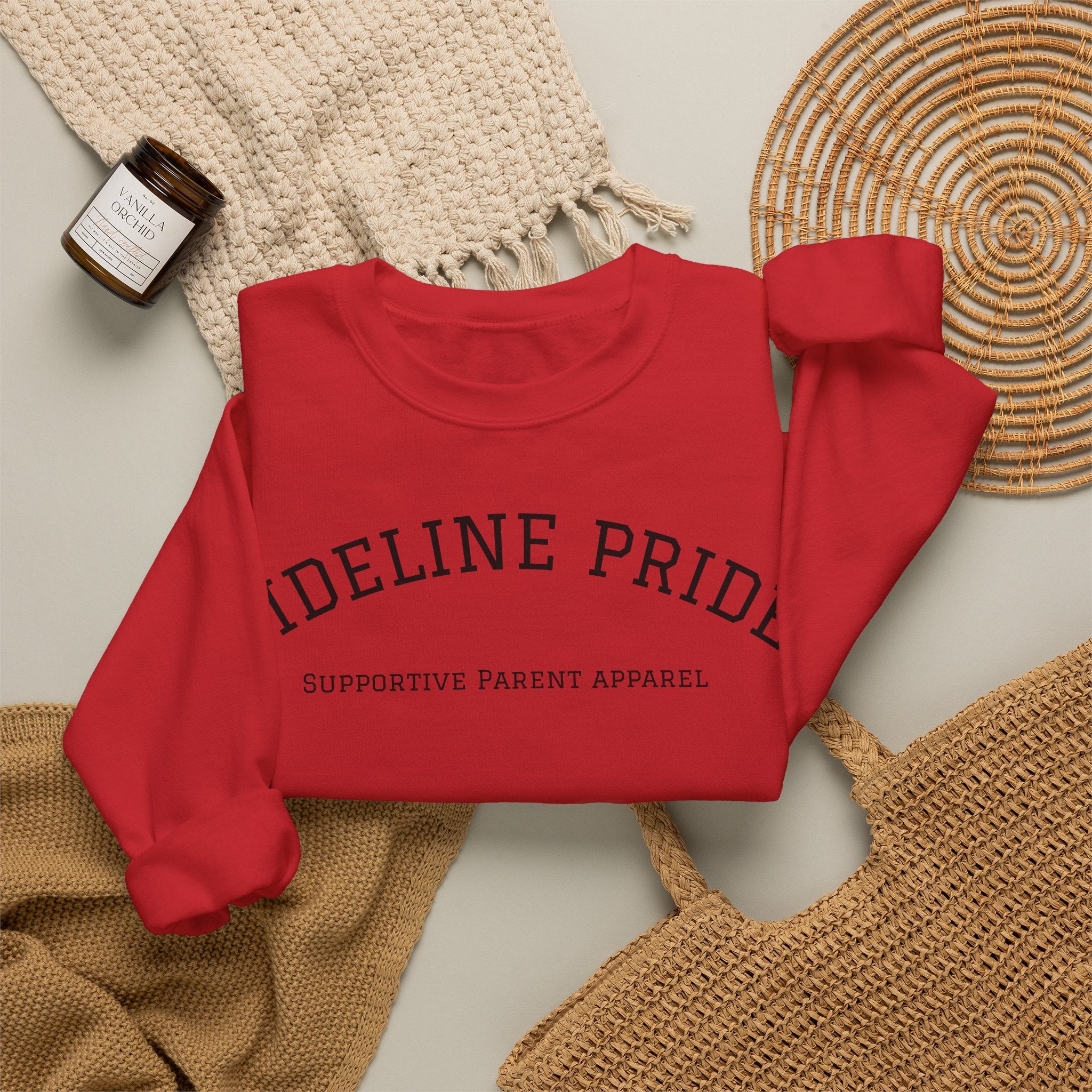 "Sideline Pride" University Style Crewneck – Supportive Parent Apparel
