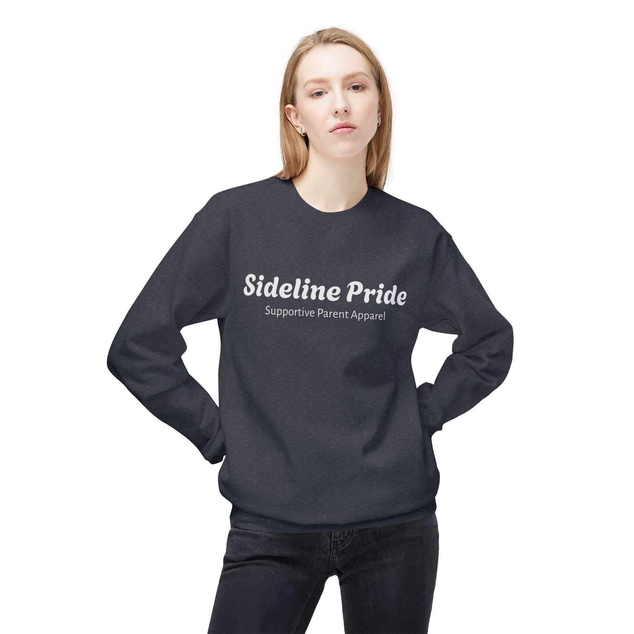 Sideline Pride Supportive Parent Apparel Crewneck Sweatshirt