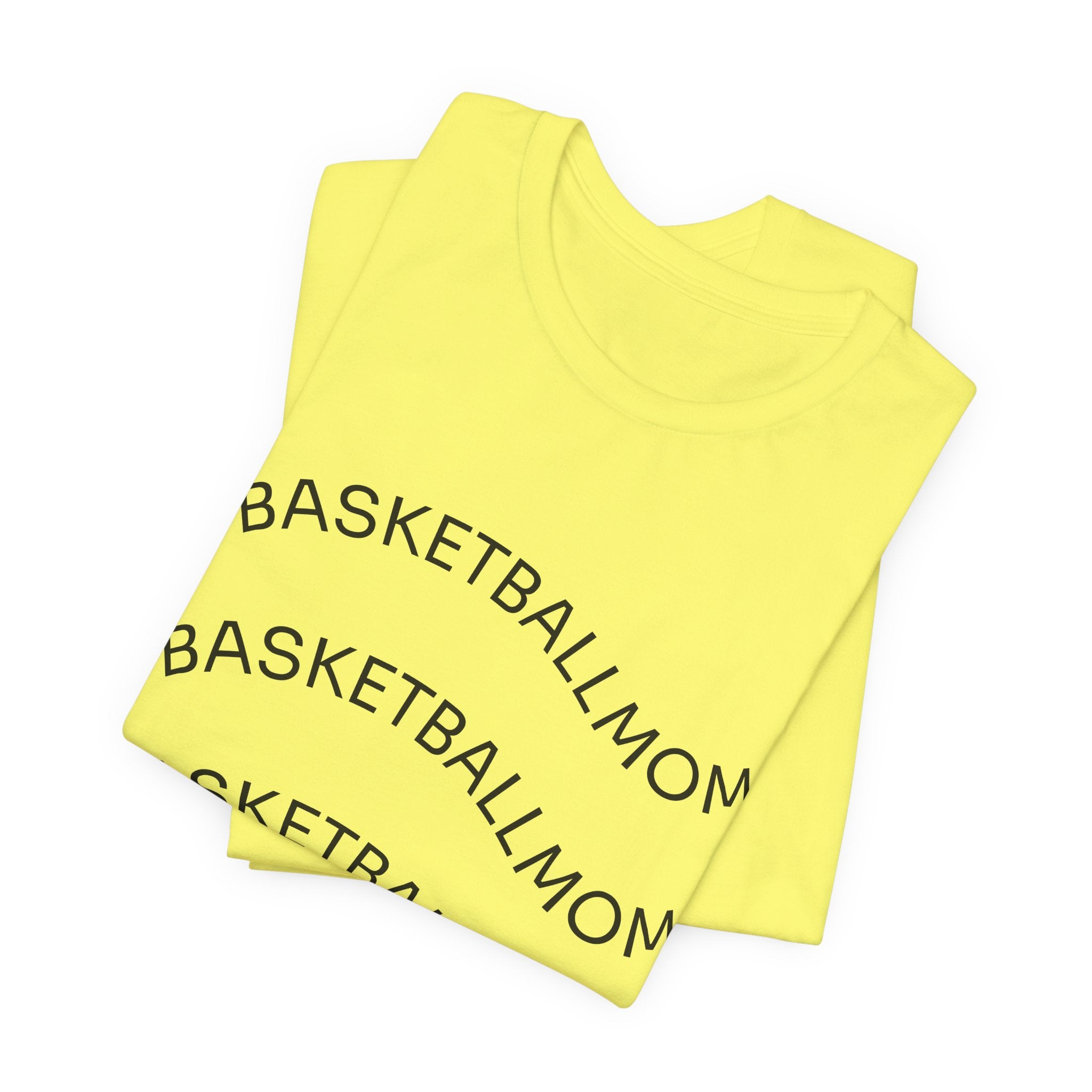 "Basketball Mom" Wavy Text Short Sleeve Tee