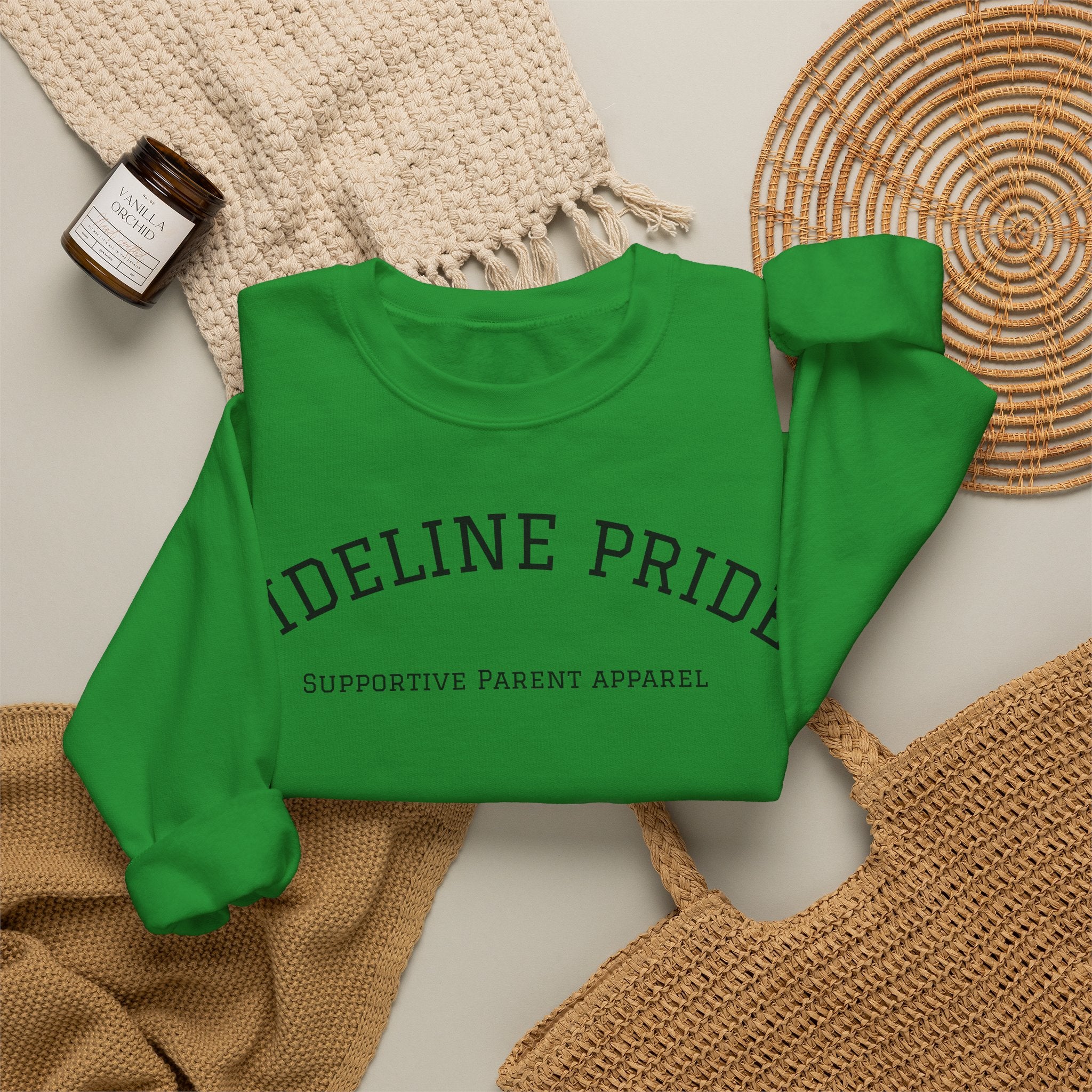 "Sideline Pride" University Style Crewneck – Supportive Parent Apparel