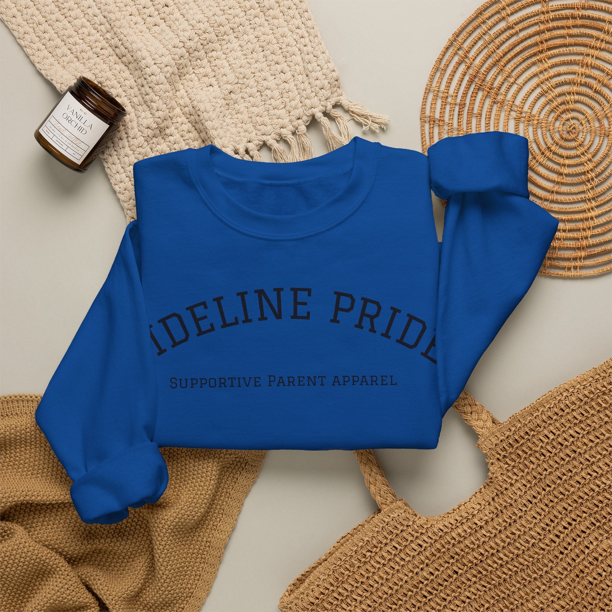 "Sideline Pride" University Style Crewneck – Supportive Parent Apparel