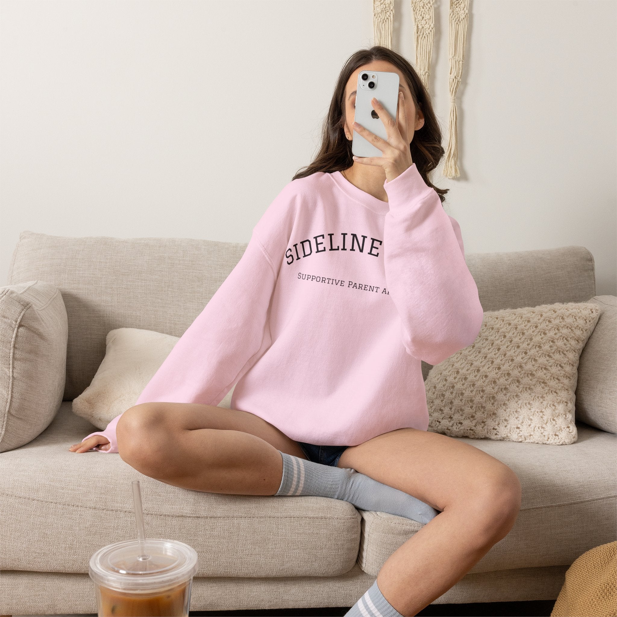 "Sideline Pride" University Style Crewneck – Supportive Parent Apparel