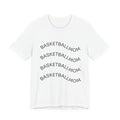 "Basketball Mom" Wavy Text Short Sleeve Tee