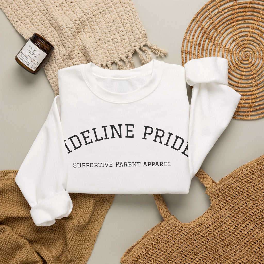 "Sideline Pride" University Style Crewneck – Supportive Parent Apparel