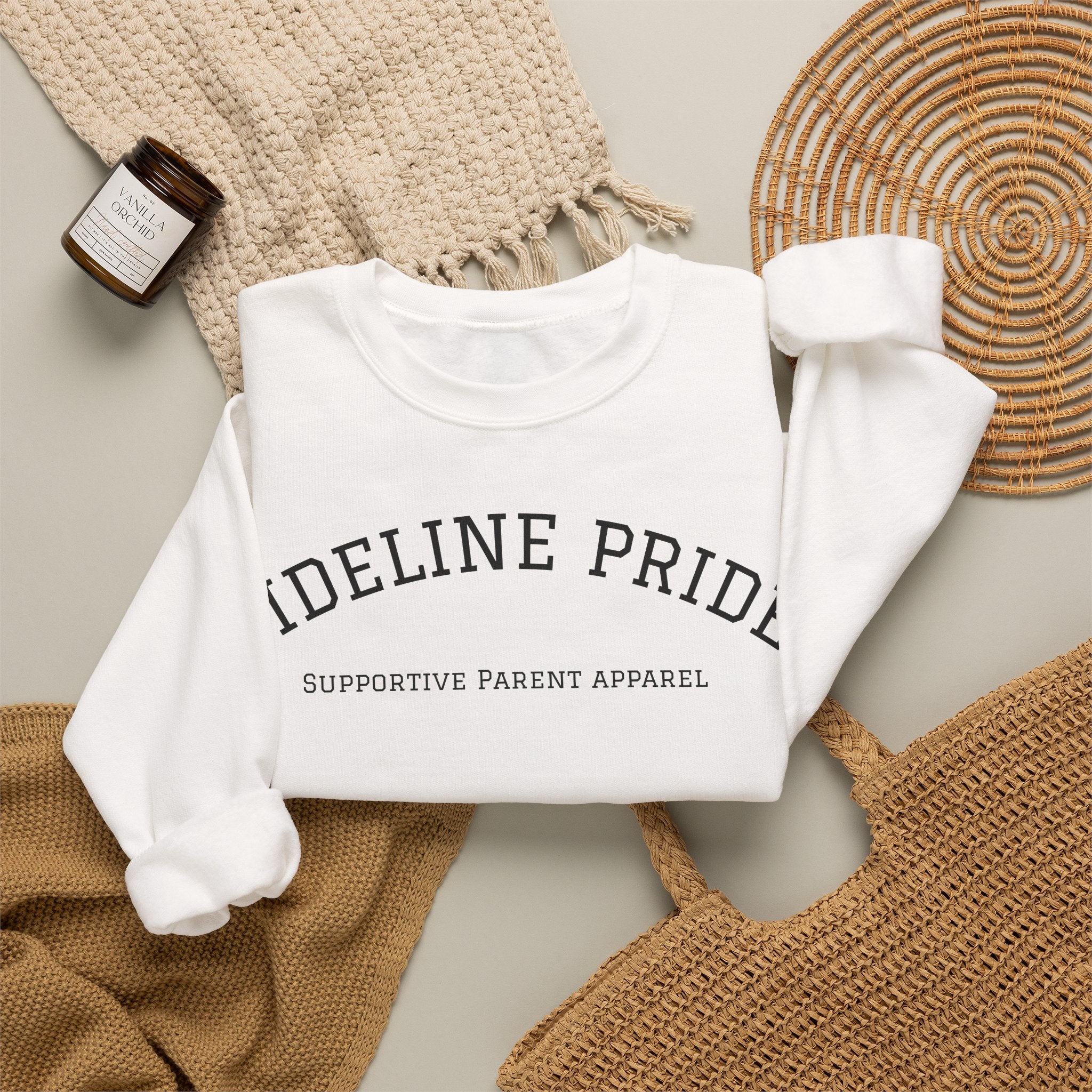 "Sideline Pride" University Style Crewneck – Supportive Parent Apparel