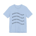 "Basketball Mom" Wavy Text Short Sleeve Tee